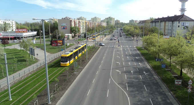 Szeged, 2-es villamos pálya - Öntözőrendszer kiépítés